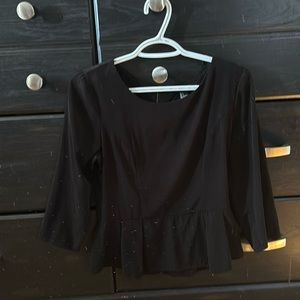 Black silk like top
